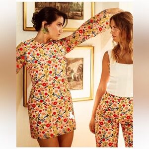 Antonio Melani x The Nat Note Clementina Embroidered Floral Mesh Dress